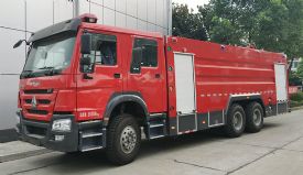 重汽豪沃后雙橋水罐消防車(12-16噸)圖片